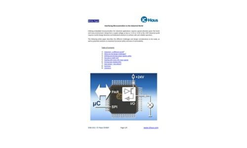 Vernetzung Mikrocontroller in die Industriewelt