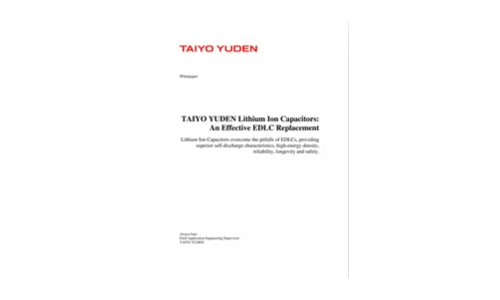 Taiyo Yuden Lithium -Ionenkondensatoren: Ein wirksamer EDLC -Ersatz